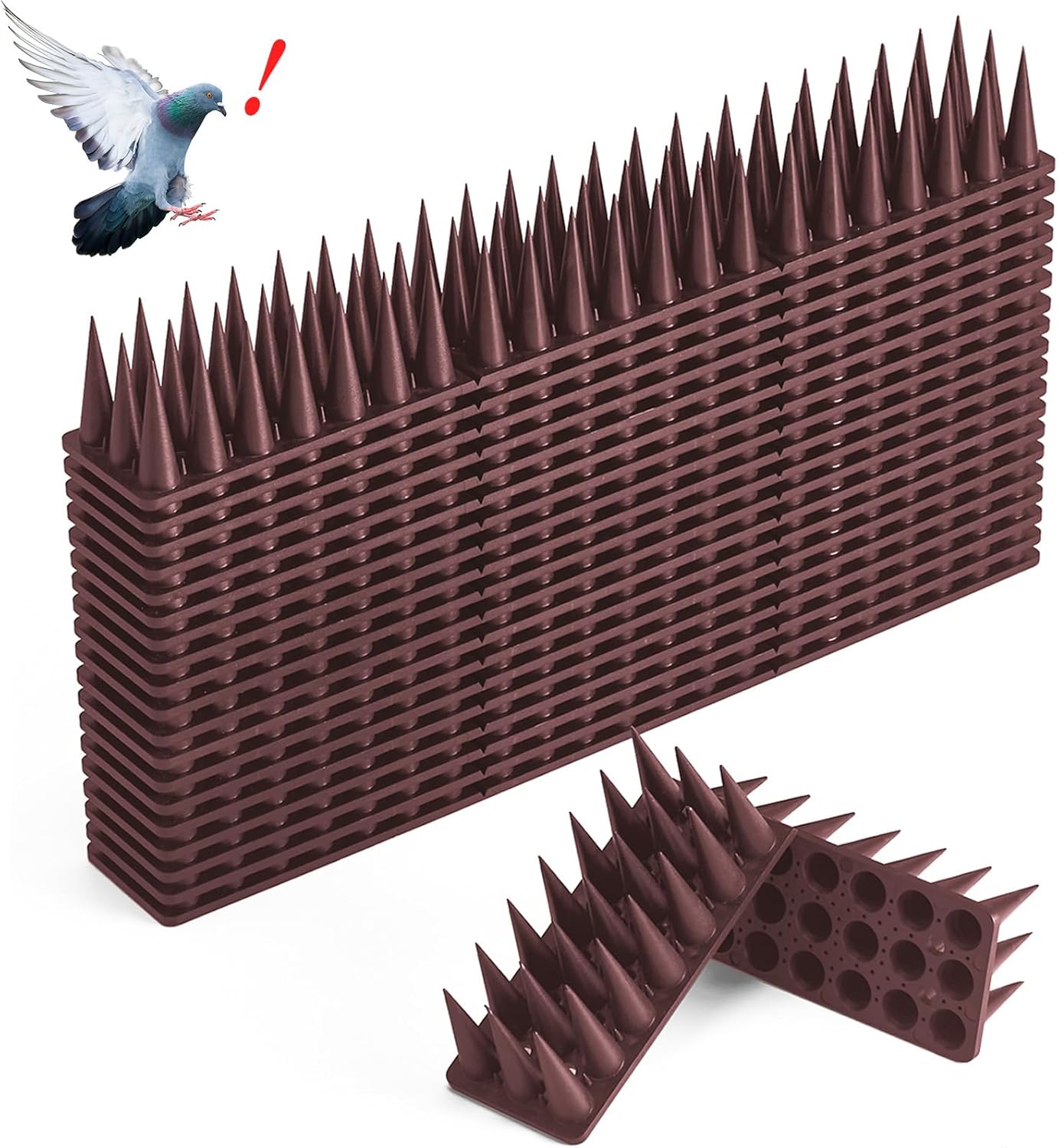 CIIC Bird Spikes 40 Pack Effective Deterrent for Pigeons Squirrels