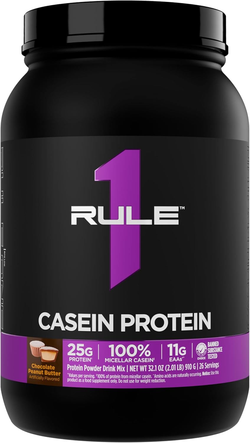 Rule 1 Casein Protein for Overnight Recovery and Sustained Energy