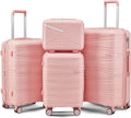 4-Piece Expandable Hardshell Luggage Set with TSA Lock for Travel