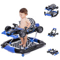 Baby Walker with Wheels Activity Center - 4-in-1 Adjustable Walker