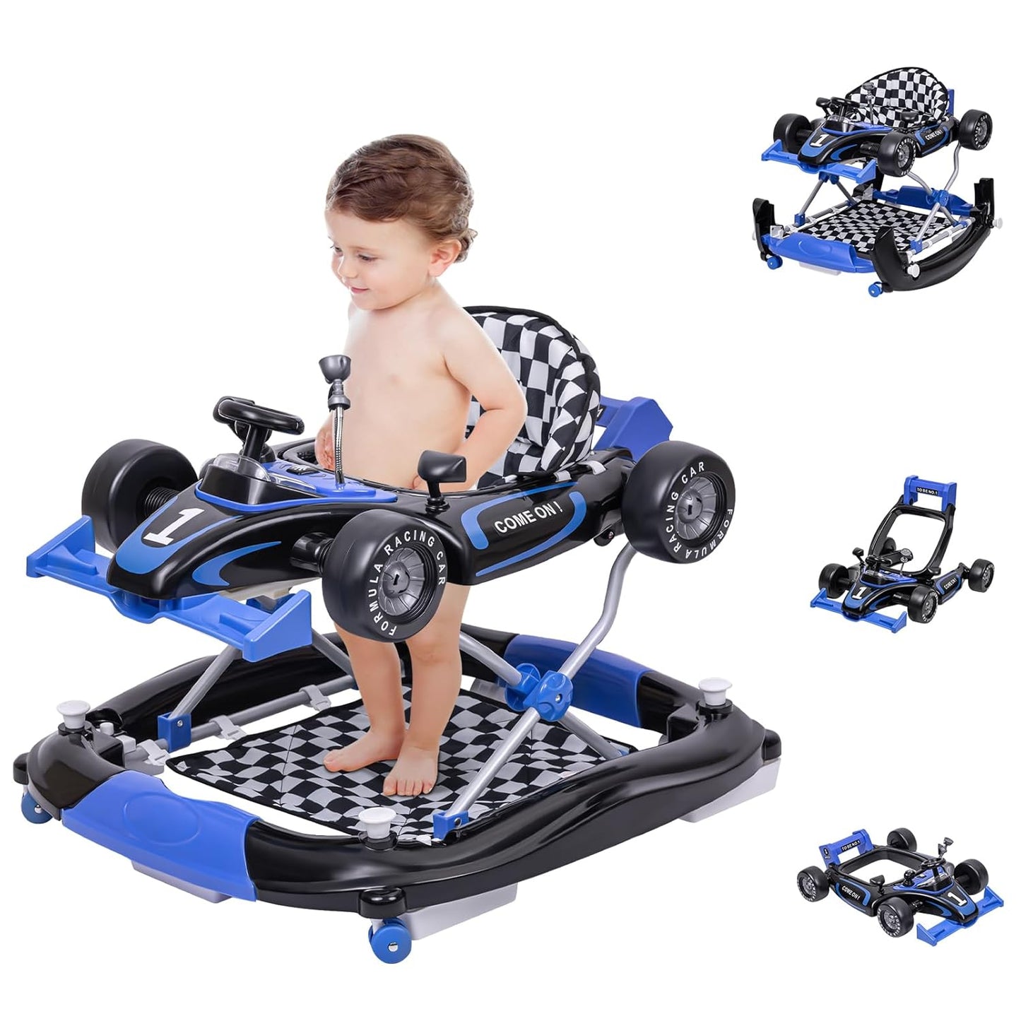Baby Walker with Wheels and Activity Center for 6-18 Months