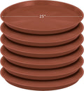 Plant Saucer 6 Pack 23 in Heavy Duty Plastic Saucers - Leakproof Trays