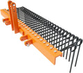 60 Inch Pine Straw Needle Rake - 3-Point Tow Behind Tractor Rake
