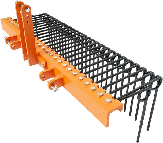 60 Inch Pine Straw Needle Rake for Efficient Yard Cleanup