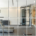 Frameless Mirror Tiles 12in x 10in 16pcs - Shatter Resistant Wall