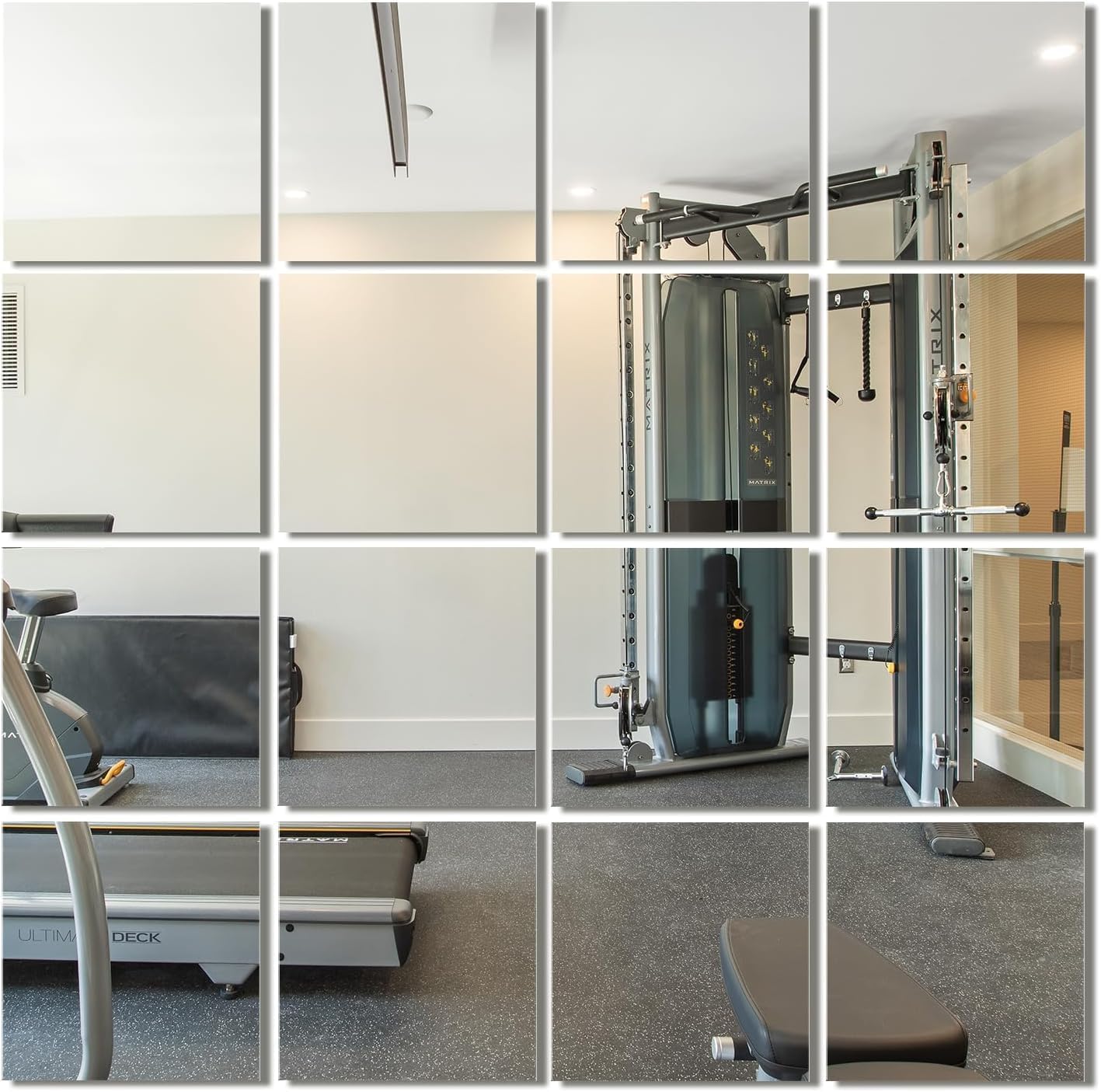Delma Frameless Mirror Tiles for Home Gym and Bathroom Decor
