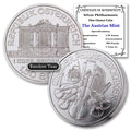 1 oz Austria Silver Vienna Philharmonic Coin BU with Certificate