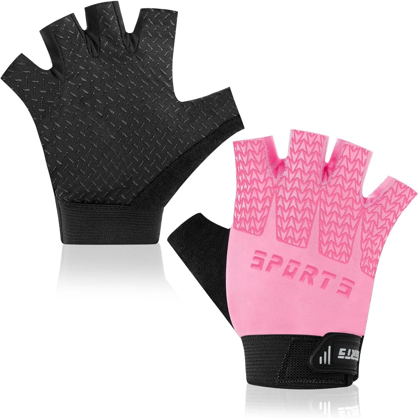 Junior Non-Slip Fingerless Cycling Gloves - Bumobot