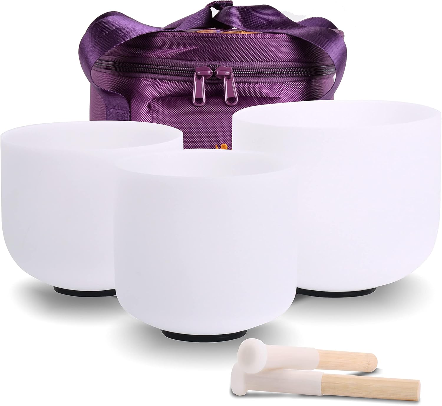7inch 8inch 9inch Crystal Singing Bowls Set for Healing