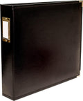 12x12 Black Photo Album - Classic Faux Leather Keepsake