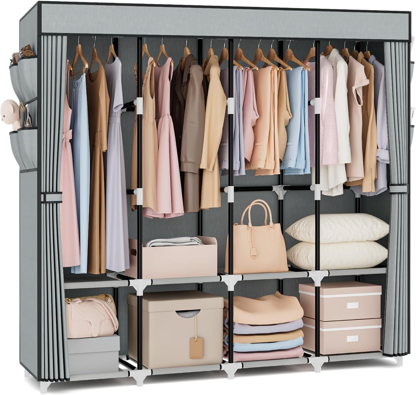 VTRIN Portable Closet for Hanging Clothes with Large Capacity