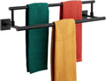 KOKOSIRI 24-Inch Double Towel Bars in Matte Black for Modern Spaces