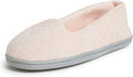 Dearfoams Womens Rebecca Chenille Casual Slippers in Purple
