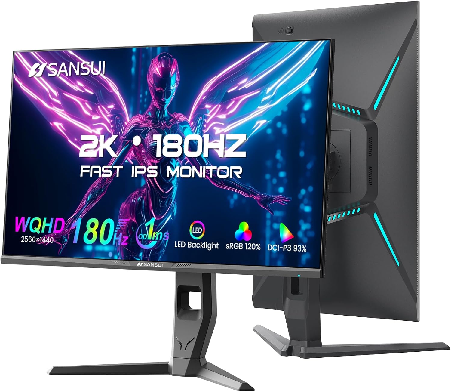 Immersive Gaming: SANSUI 27 WQHD 180Hz Monitor