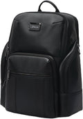 Leather Laptop Business Backpack 40L for Men & Women - USB Port