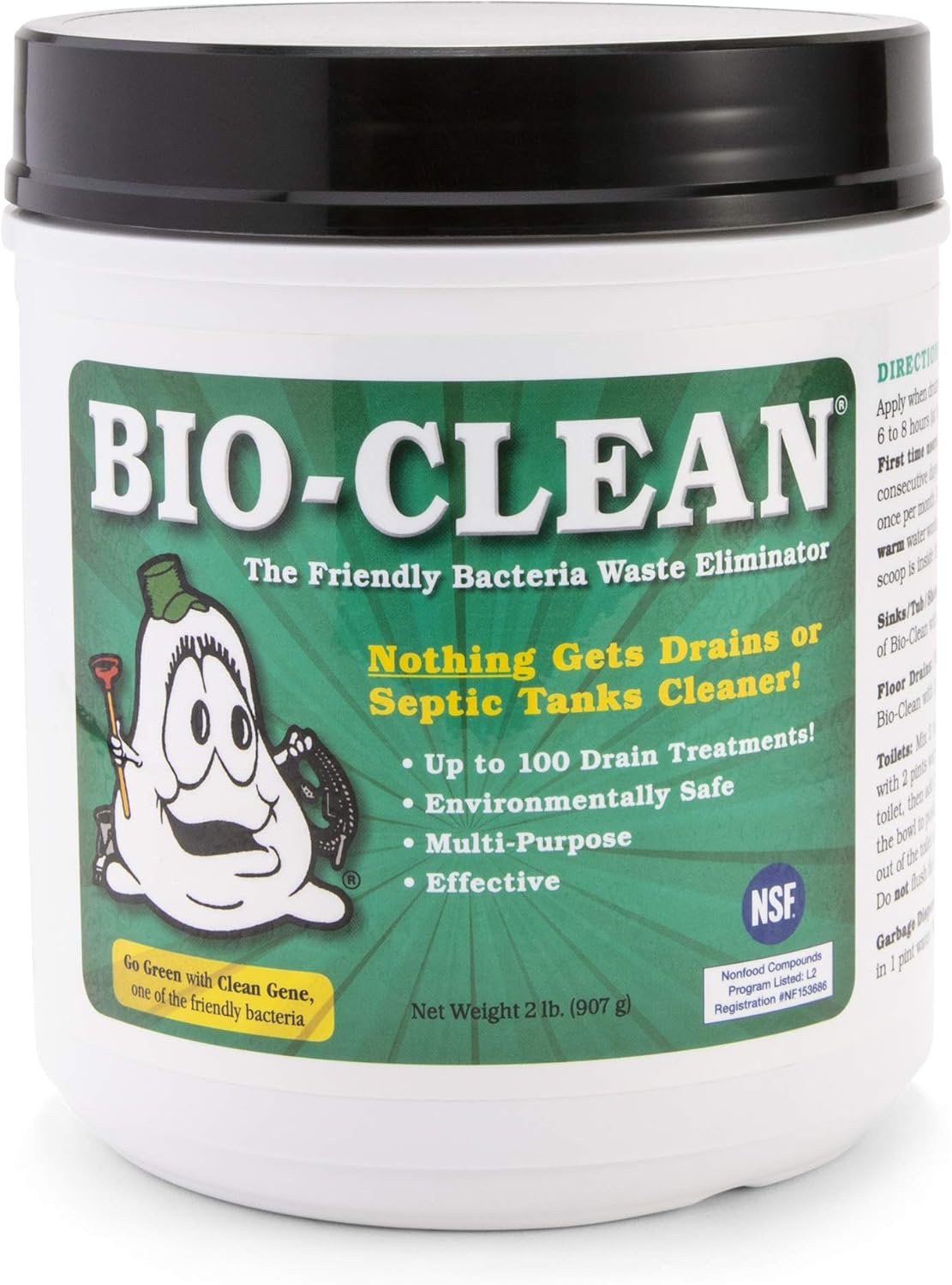 Bio-Clean Drain Septic 2# Can for Effective Drain Cleaning