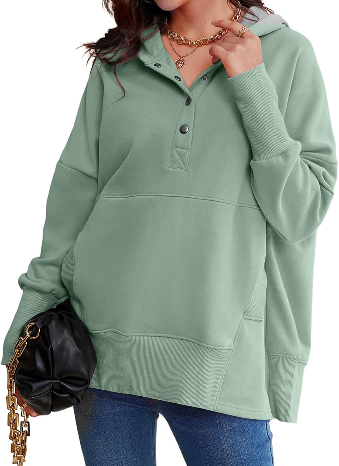 AlvaQ Womens Oversized Sweatshirts for Cozy Winter Style
