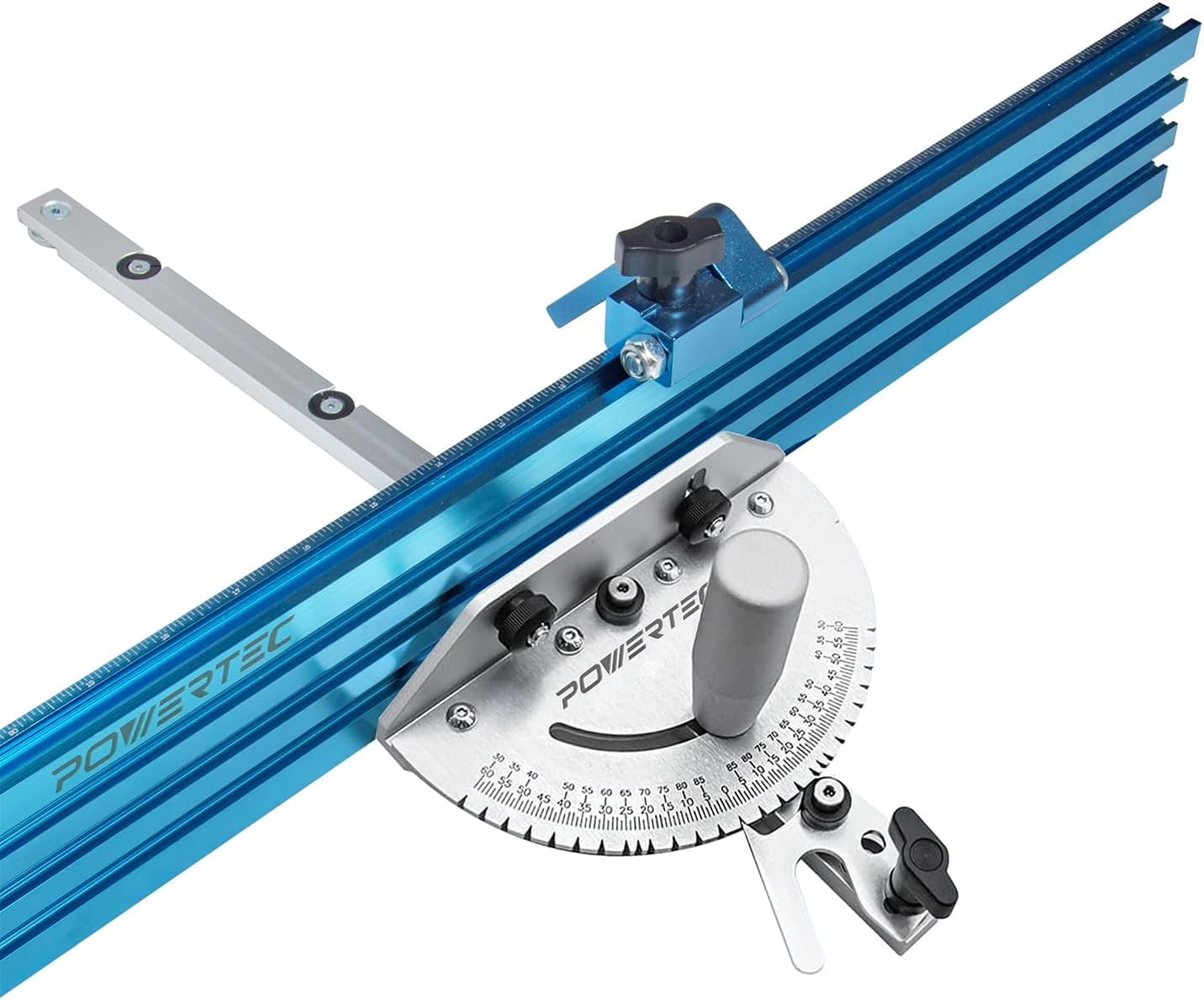 POWERTEC Precision Table Saw Miter Gauge System for Accurate Cuts