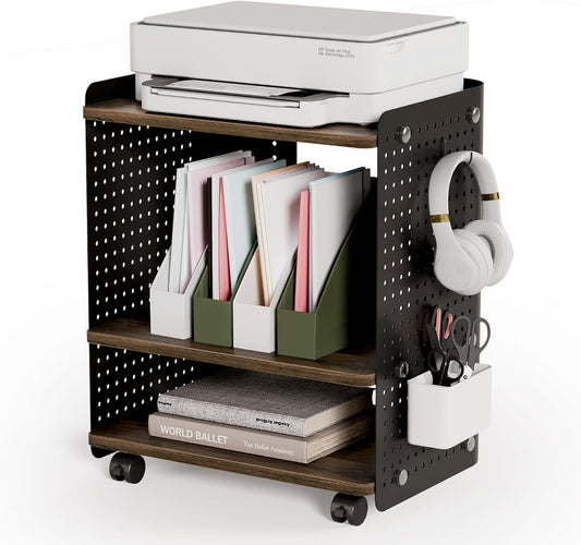 Fenge 3 Tier Printer Stand with Adjustable Shelf