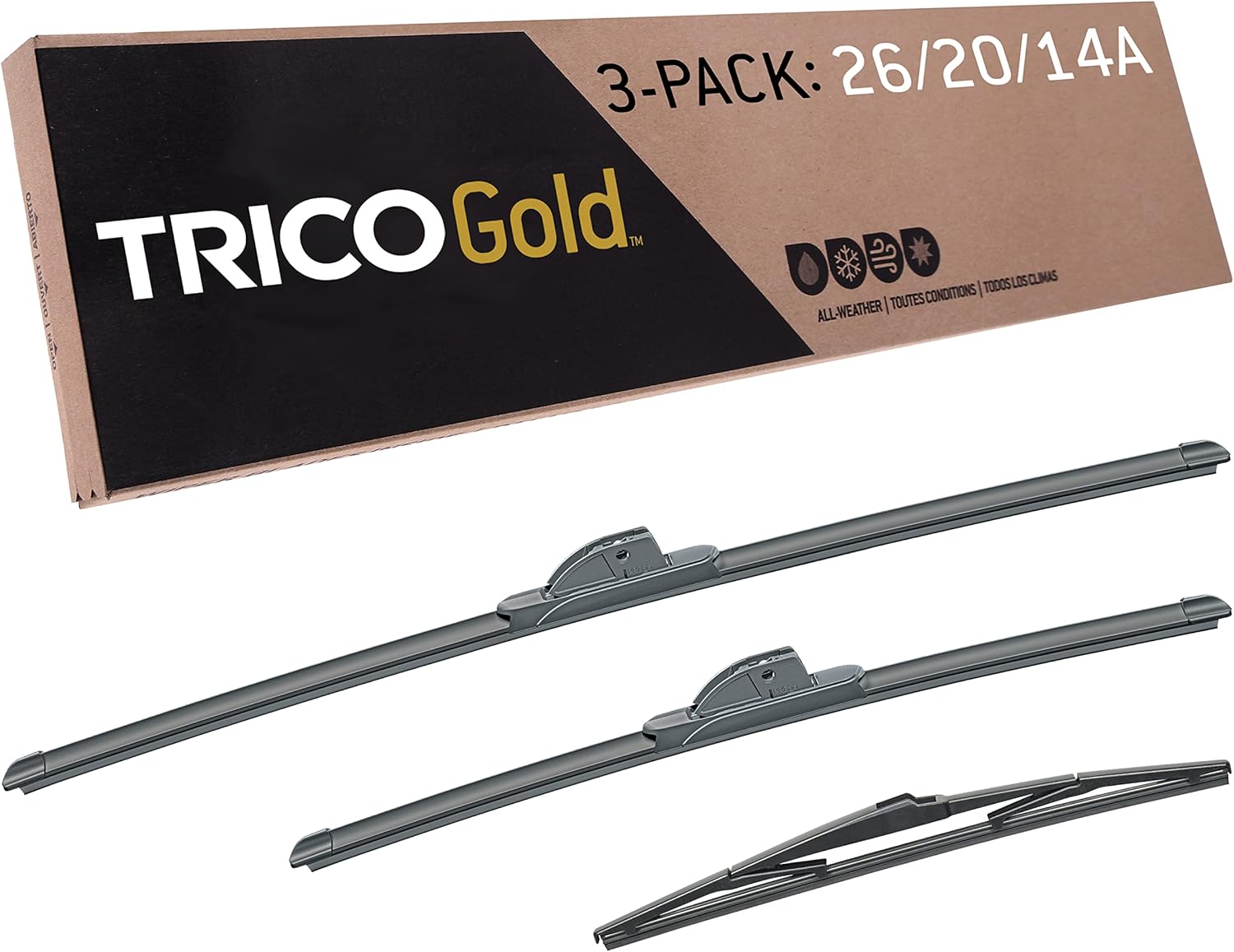 TRICO Gold 3-Piece All-Weather Wiper Blade Kit for Pacifica