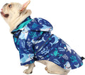 HDE Dog Raincoat Poncho Double Layer Zip Rain Jacket M - Waterproof