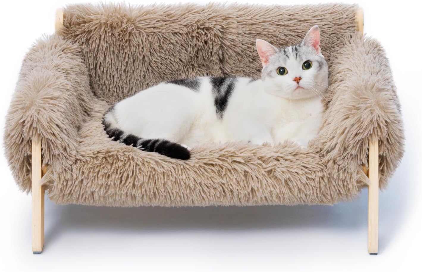 MEWOOFUN Cat Couch Bed for Indoor Cats and Small Pets