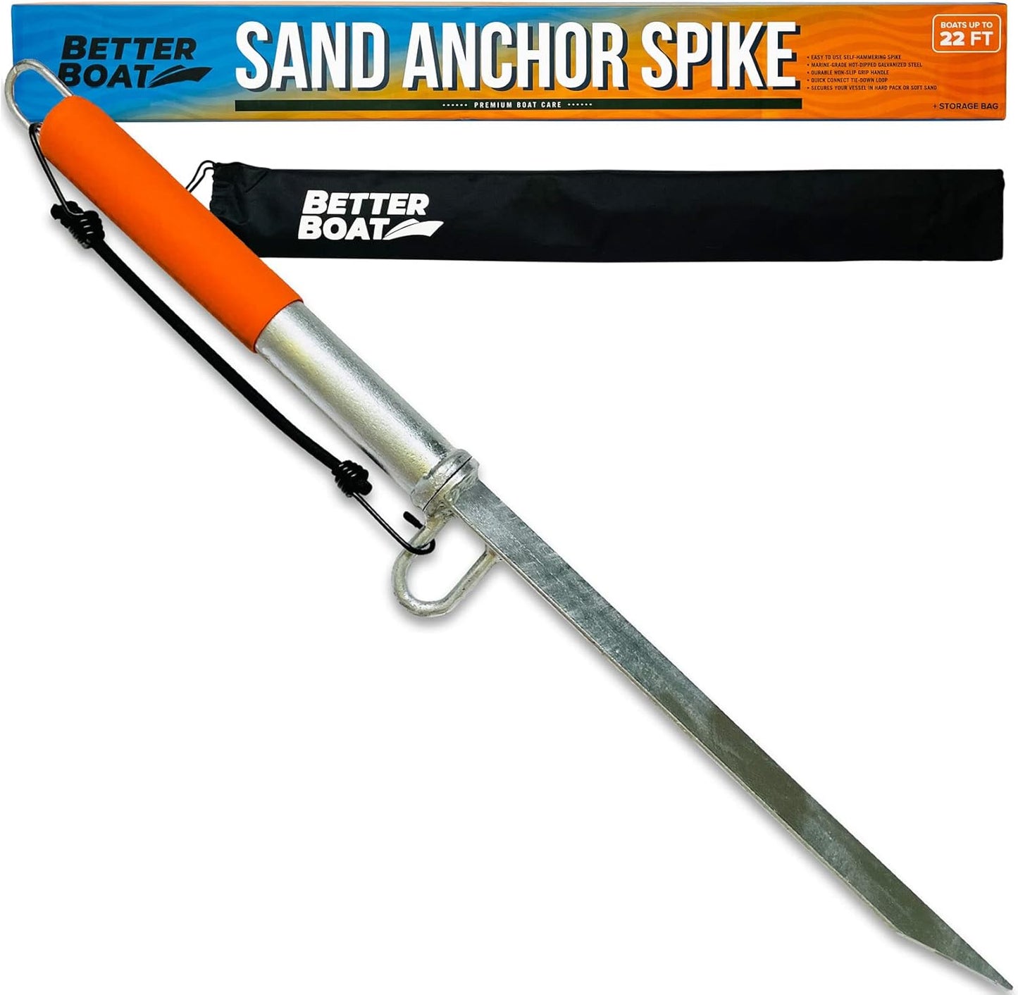 Sand Spike Boat Anchor Pole for Easy Watercraft Anchoring