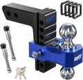 Adjustable Trailer Hitch 2 in Receiver 6 in Drop & Rise - Dual Ball