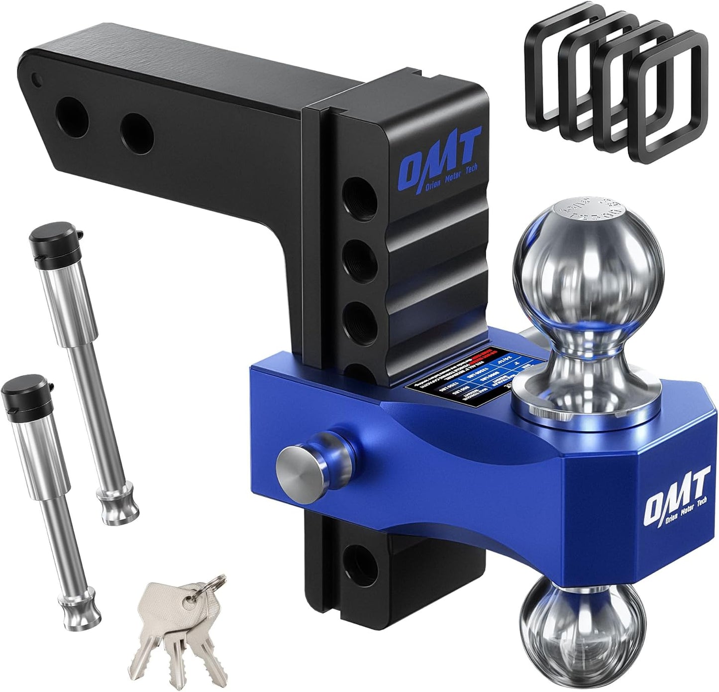 Orion Motor Tech Adjustable Trailer Hitch for Heavy Duty Towing