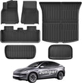 Weize Floor Mats for 2025 2026 Tesla Model Y Juniper - Full Set