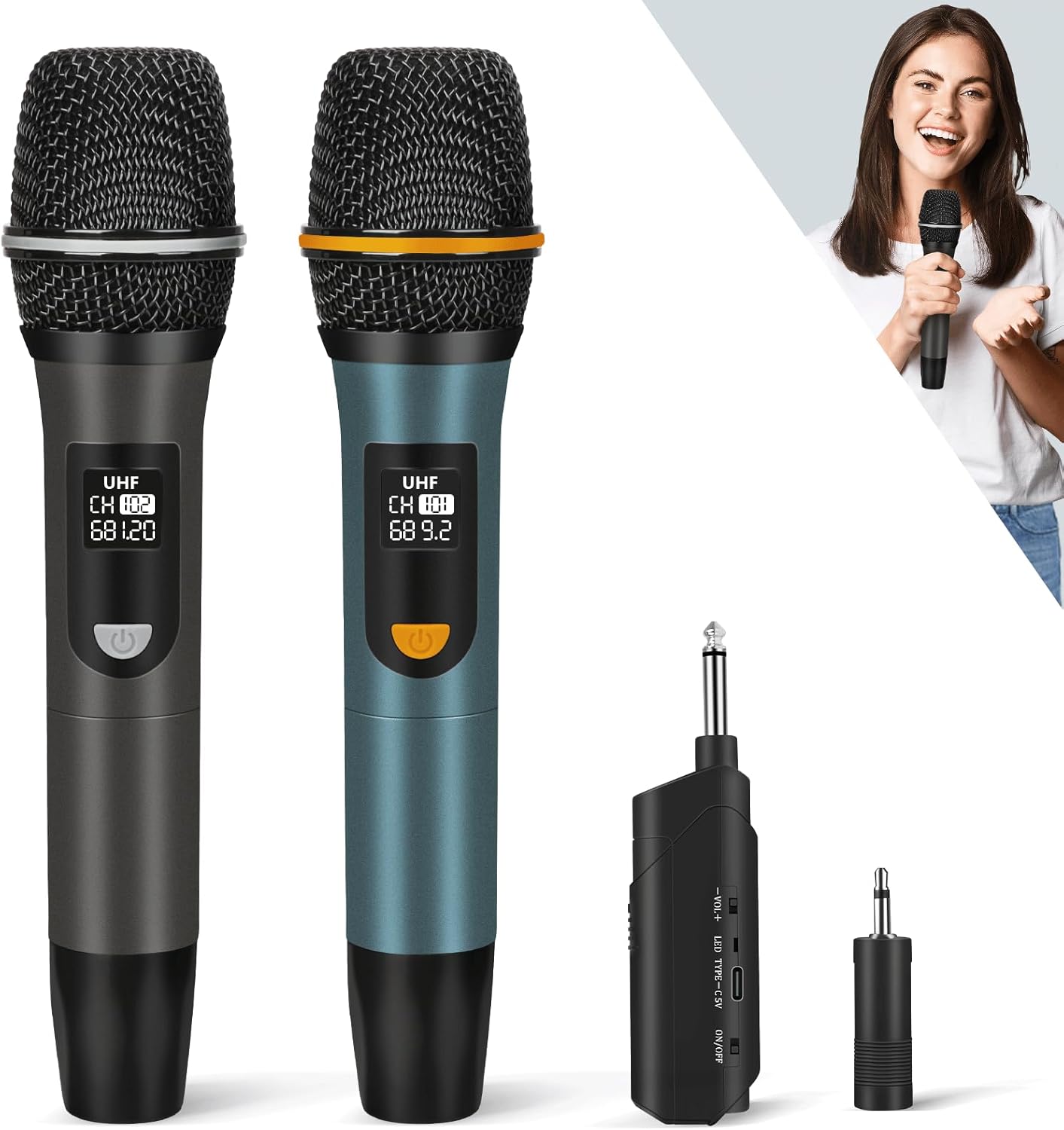 Professional Wireless Microphone System for Karaoke and Events