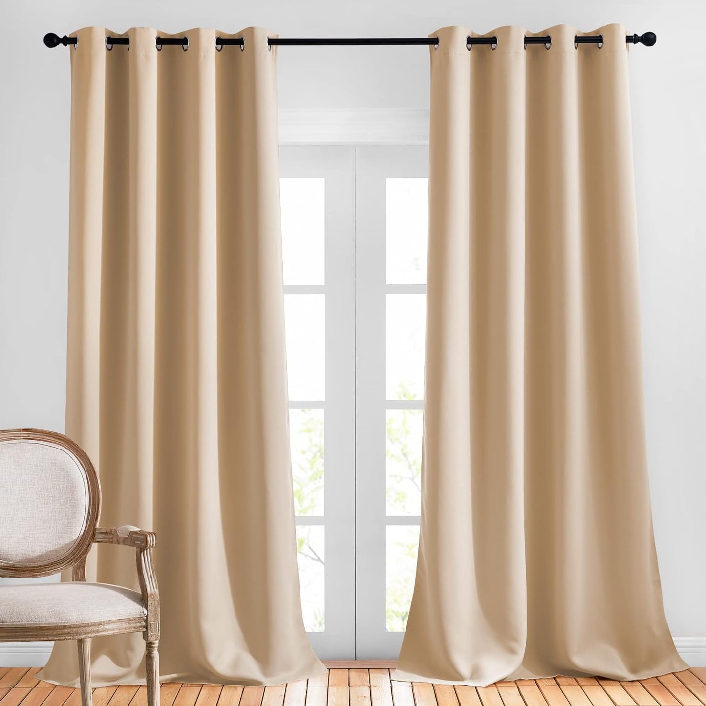 NICETOWN Room Darkening Curtains for Living Room and Bedroom