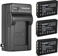 Kastar 3-Pack Battery and AC Wall Charger Replacement for Minolta