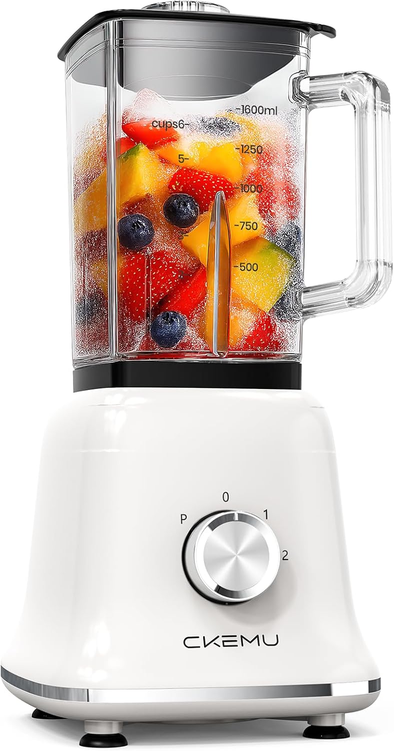Professional Blender For Smoothies With 58 Oz Glass Jar