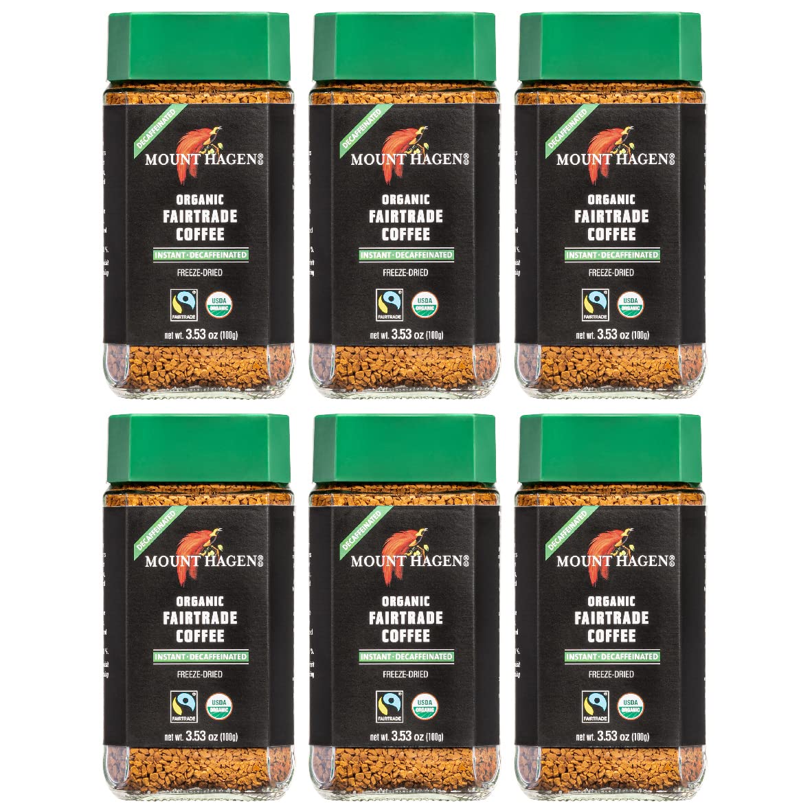 Organic Decaf Coffee 6 Pack | Rich Medium Roast Arabica Beans