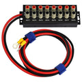 Banana Jack 8 Outlet DC Power Distribution Strip - Heavy Duty 50A