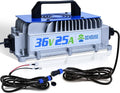 36V 25A Lithium Battery Charger - 900W Fast Charger for Golf Carts