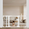 Clear Acrylic Baby Gate 57.87-66.14 in - Modern Auto Close Safety