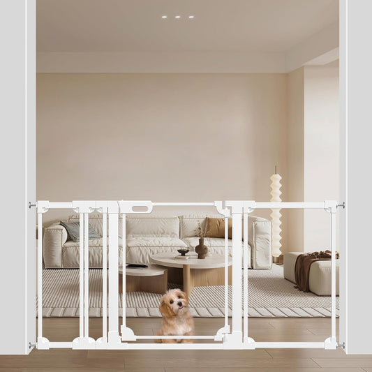 WAOWAO Clear Acrylic Baby Gate for Stairs and Doorways Safety