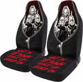 Horror Movie Characters 2 Front Car Seat Covers - Spooky Protective