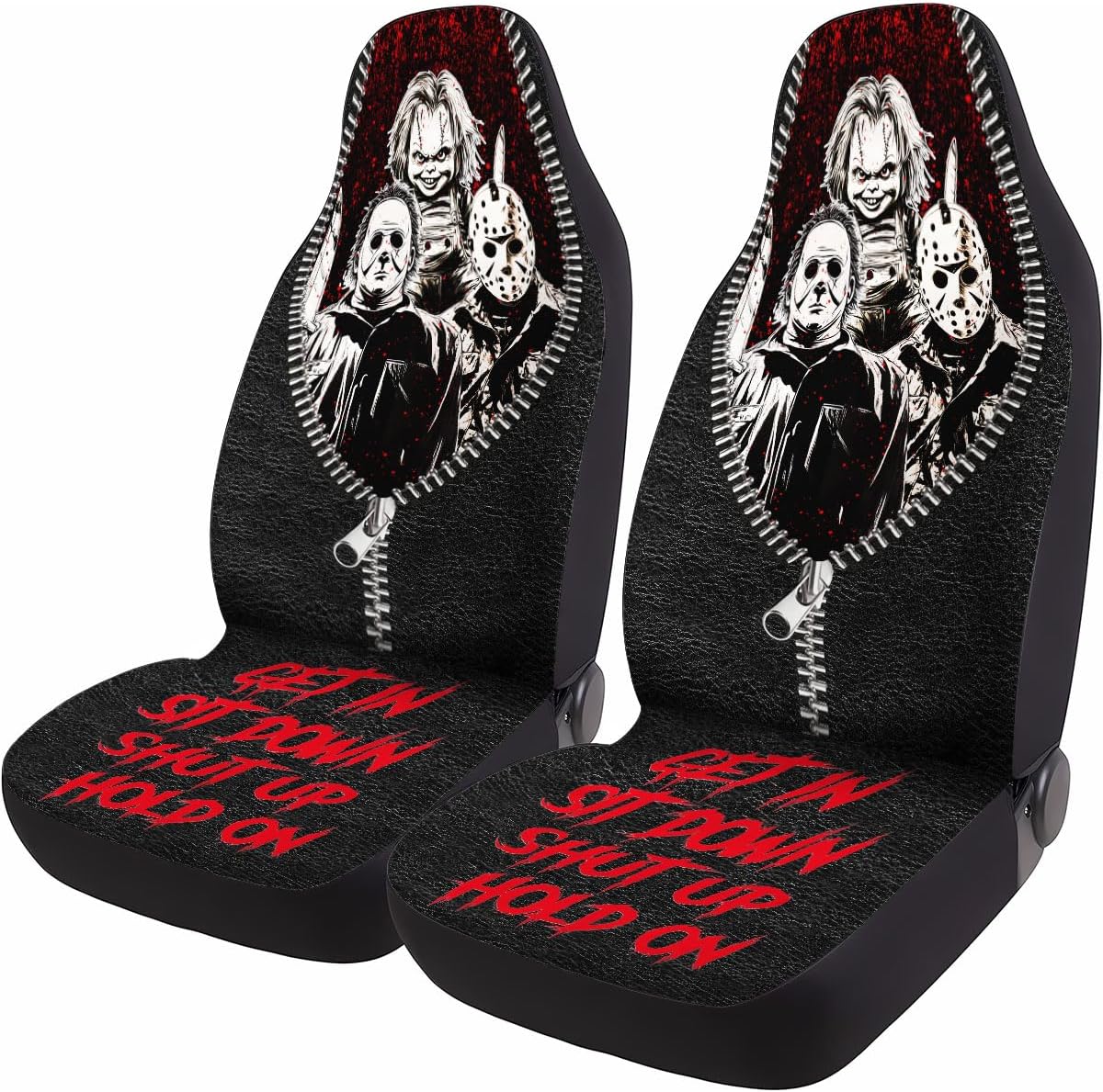 Horror Movie Characters Car Seat Covers for Trucks and SUVs
