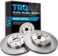 TRQ Front Brake Rotors Set Vented Compatible with 2004-2005 Hyundai