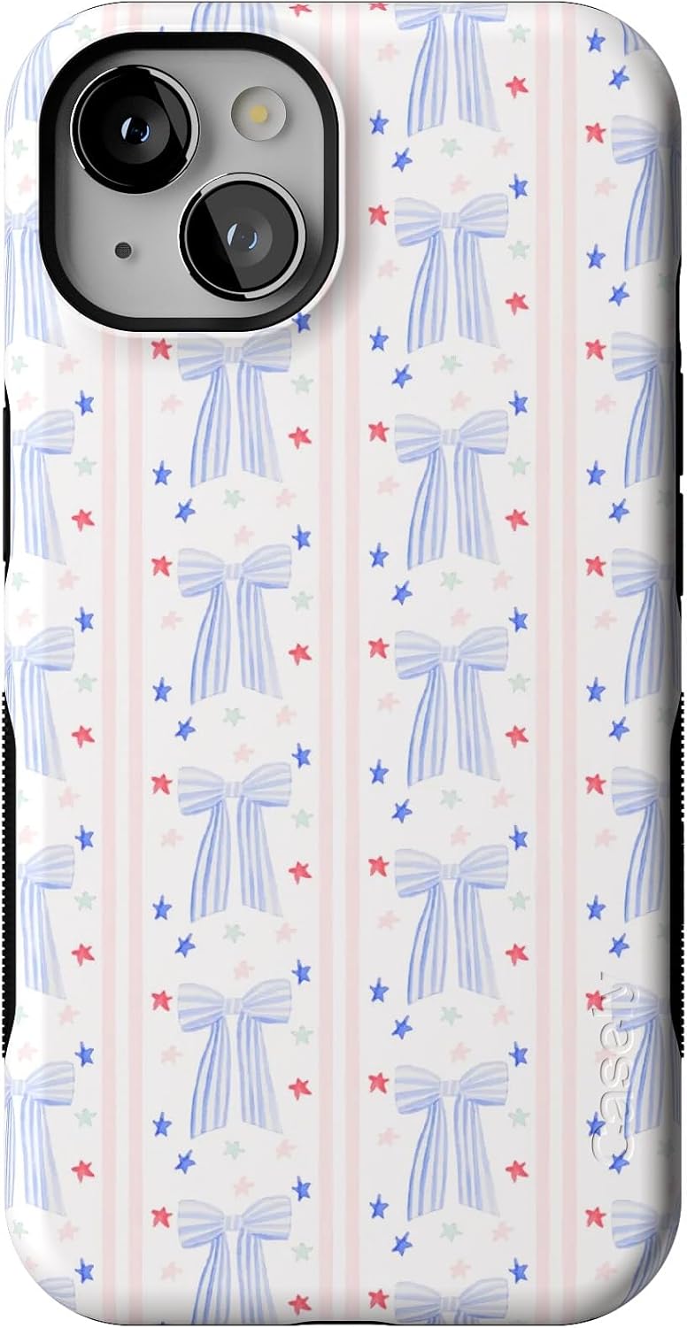 Bold Protective iPhone 13 Case with Summer Bows Design