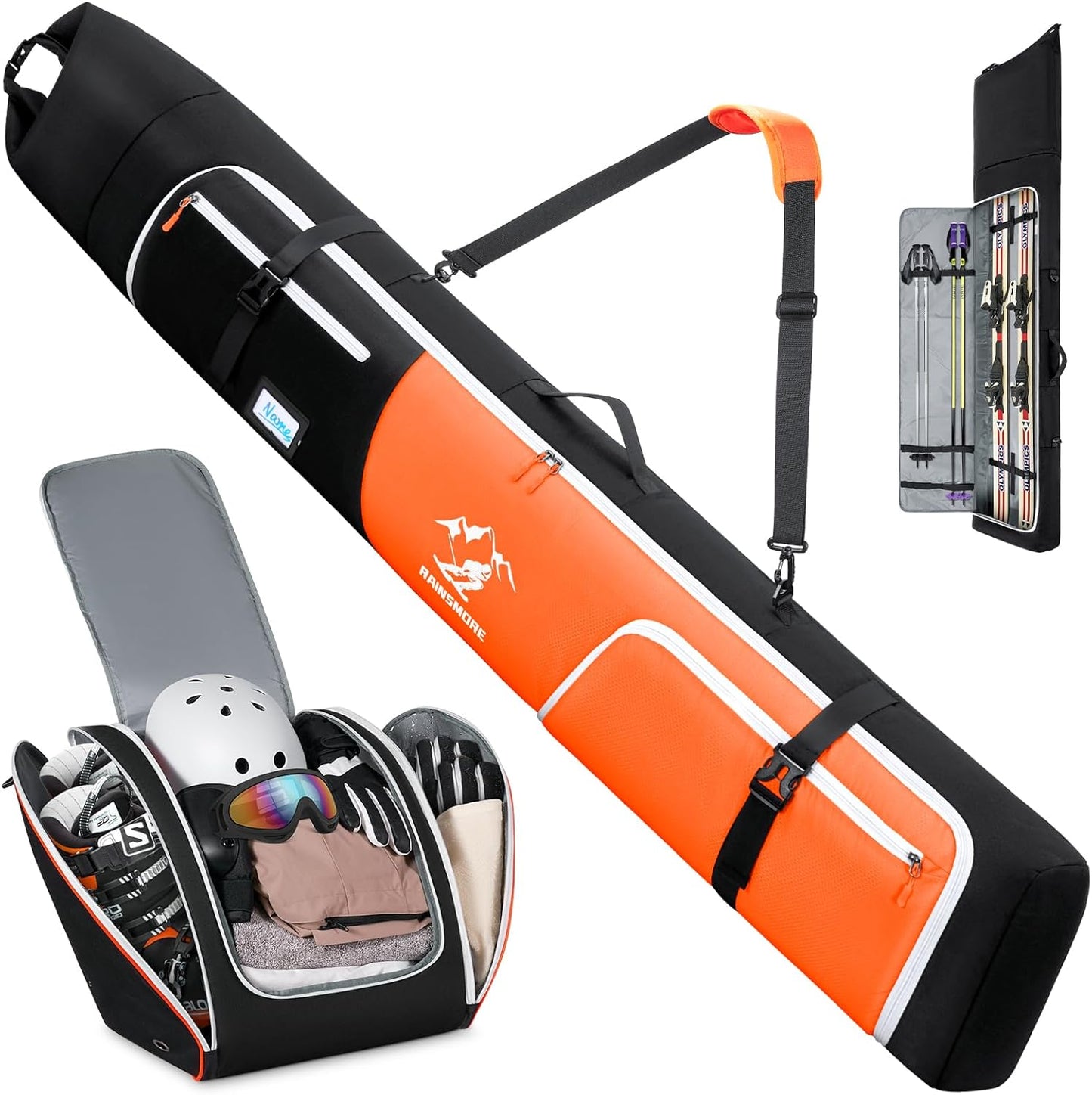 Ultimate Protection for Your Gear: RAINSMORE Ski & Boot Bag Combo