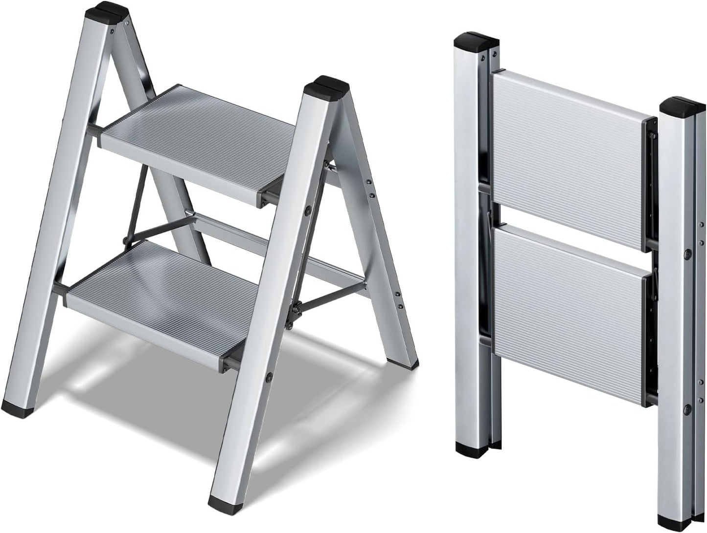 Taranta 2 Step Ladder - Lightweight Folding Step Stool for Home