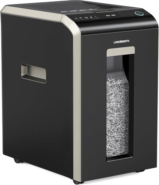 Locksworth Micro-Cut Paper Shredder: P-5 High Security!