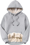 Women's Sherpa Fleece Hooded Pullover - Heavyweight Warmth