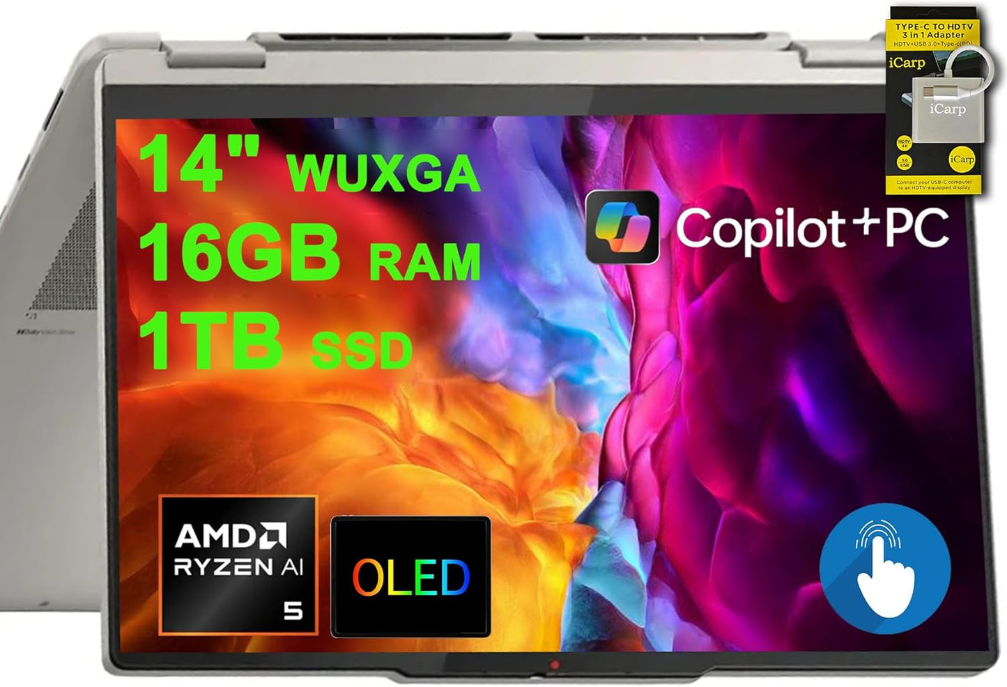 Lenovo Yoga 7 2-in-1 Laptop with 14in OLED Touchscreen