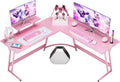 L Shaped Gaming Desk 51 in - Corner PC Table for Home Office