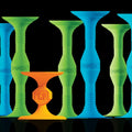 Popdarts Glow Pack Game Set Glow in the Dark (Blue and Green) - Night